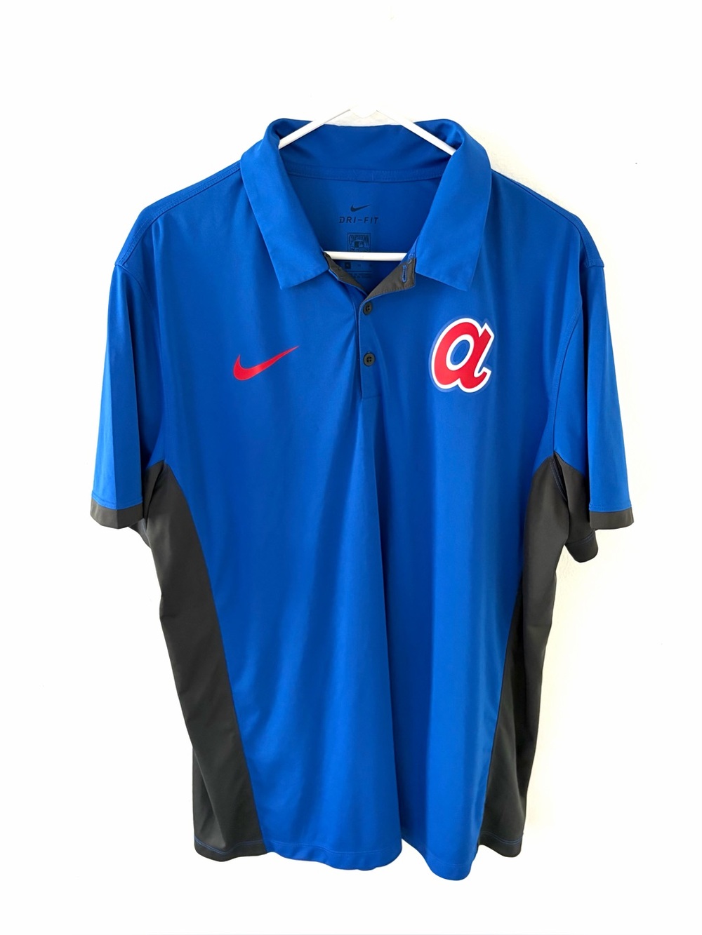 Nike Dri-Fit MLB Cooperstown Collection Atlanta Braves Polo, Size: XL